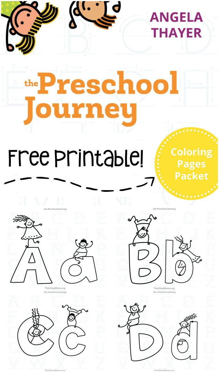 Alphabet Coloring Pages Packet