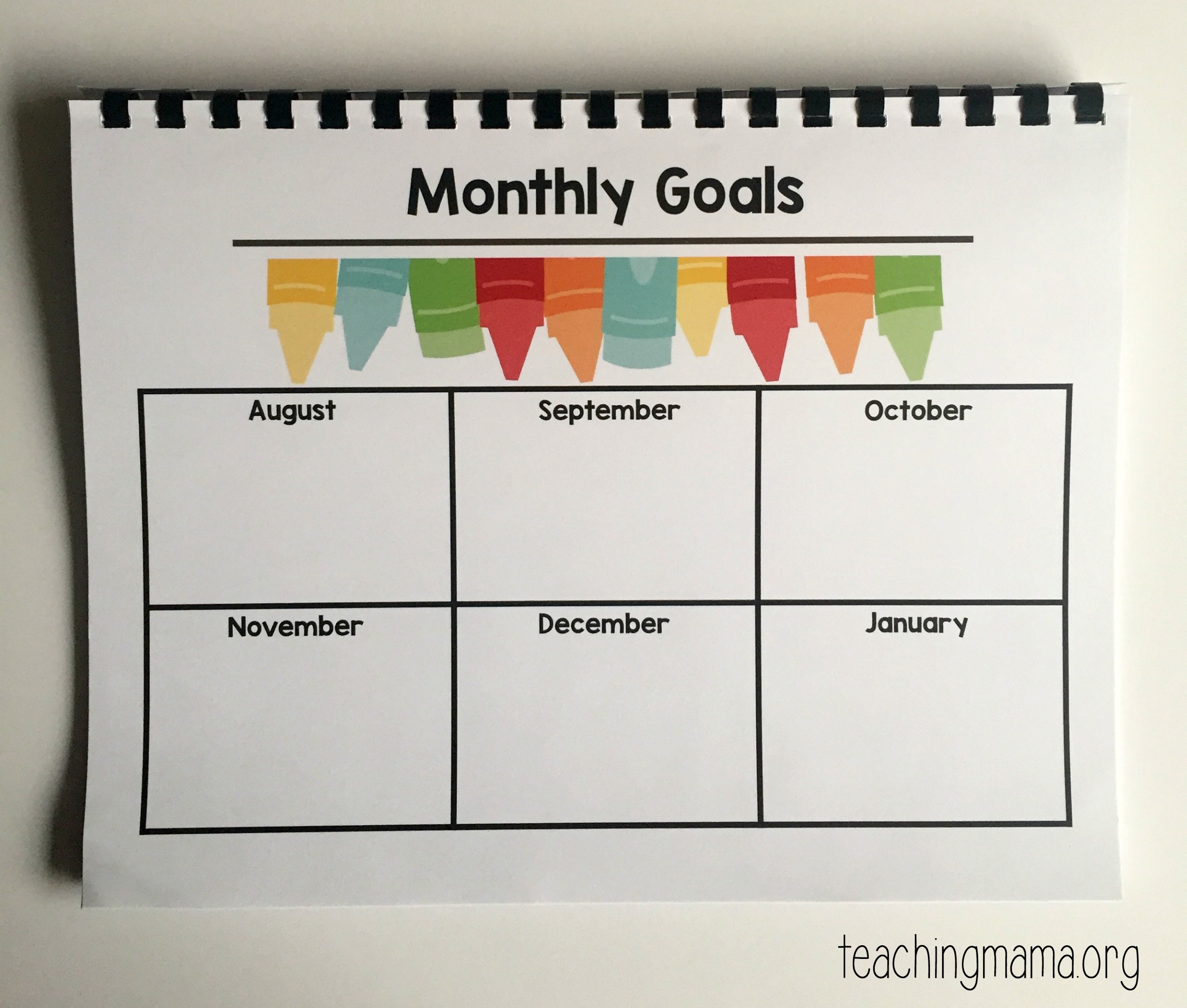 Preschool Calendar Template 2016 from teachingmama.org