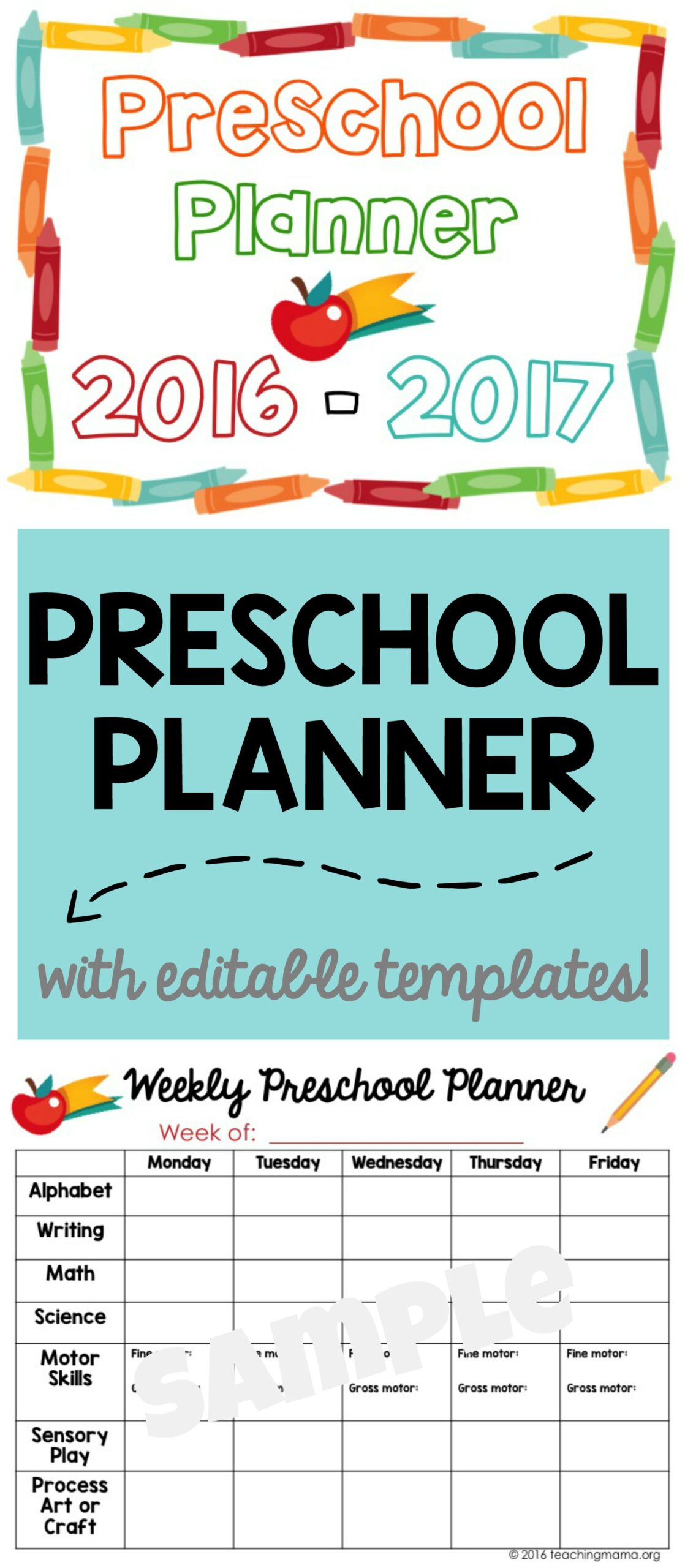 Preschool Planner - Pin - Teaching Mama