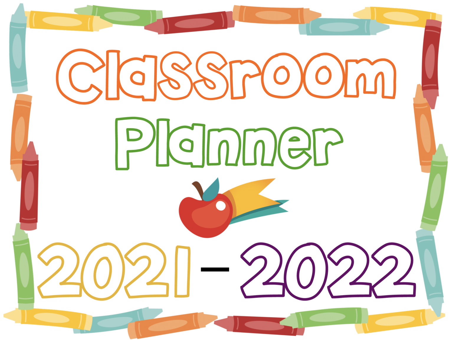 Printable Classroom Planner for 2017-2018