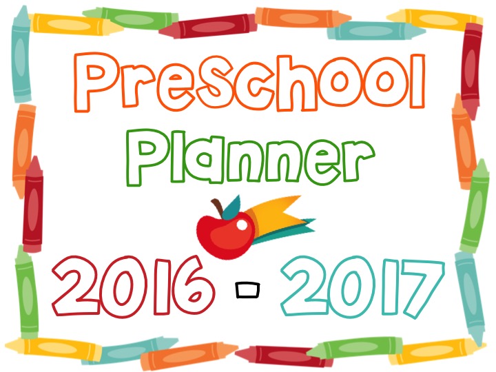 Printable Preschool Planner – On Sale Now!