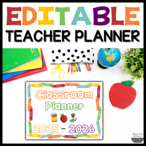 Printable Classroom Planner