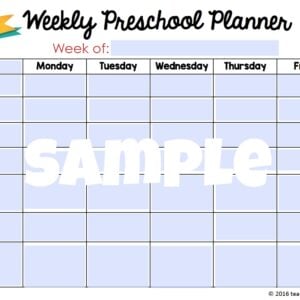 Printable Classroom Planner For 2017-2018