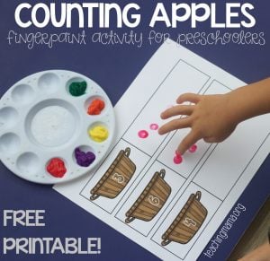 Counting Apple Printable