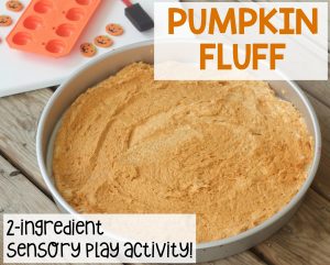 pumpkin fluff sensory activity