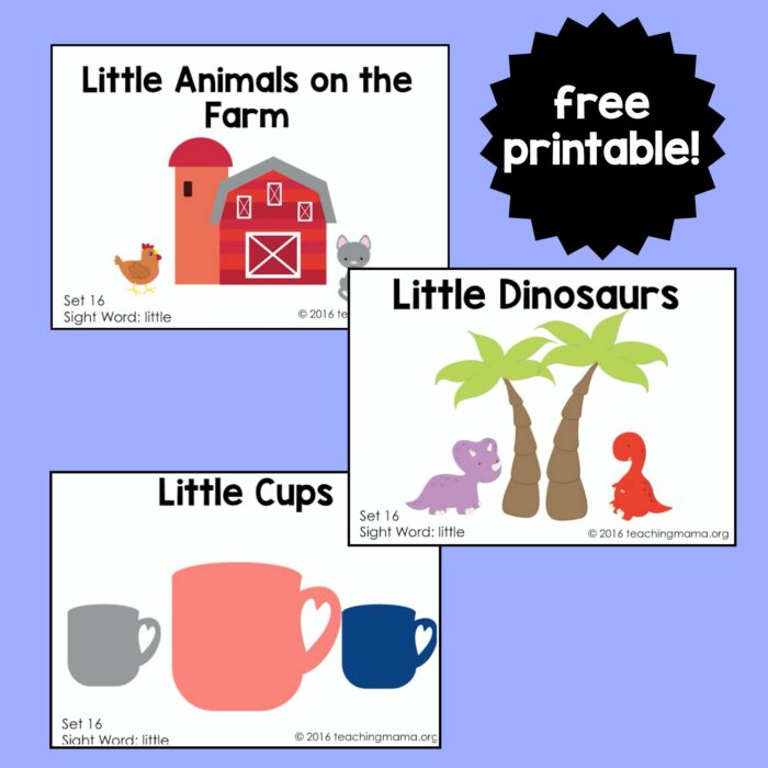 Sight Word Readers for the Word "Little"