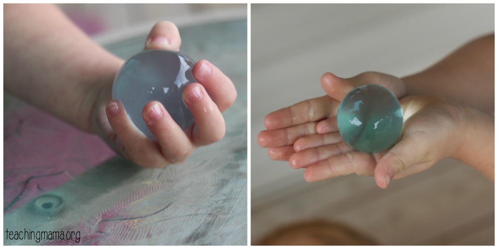 giant water beads holding