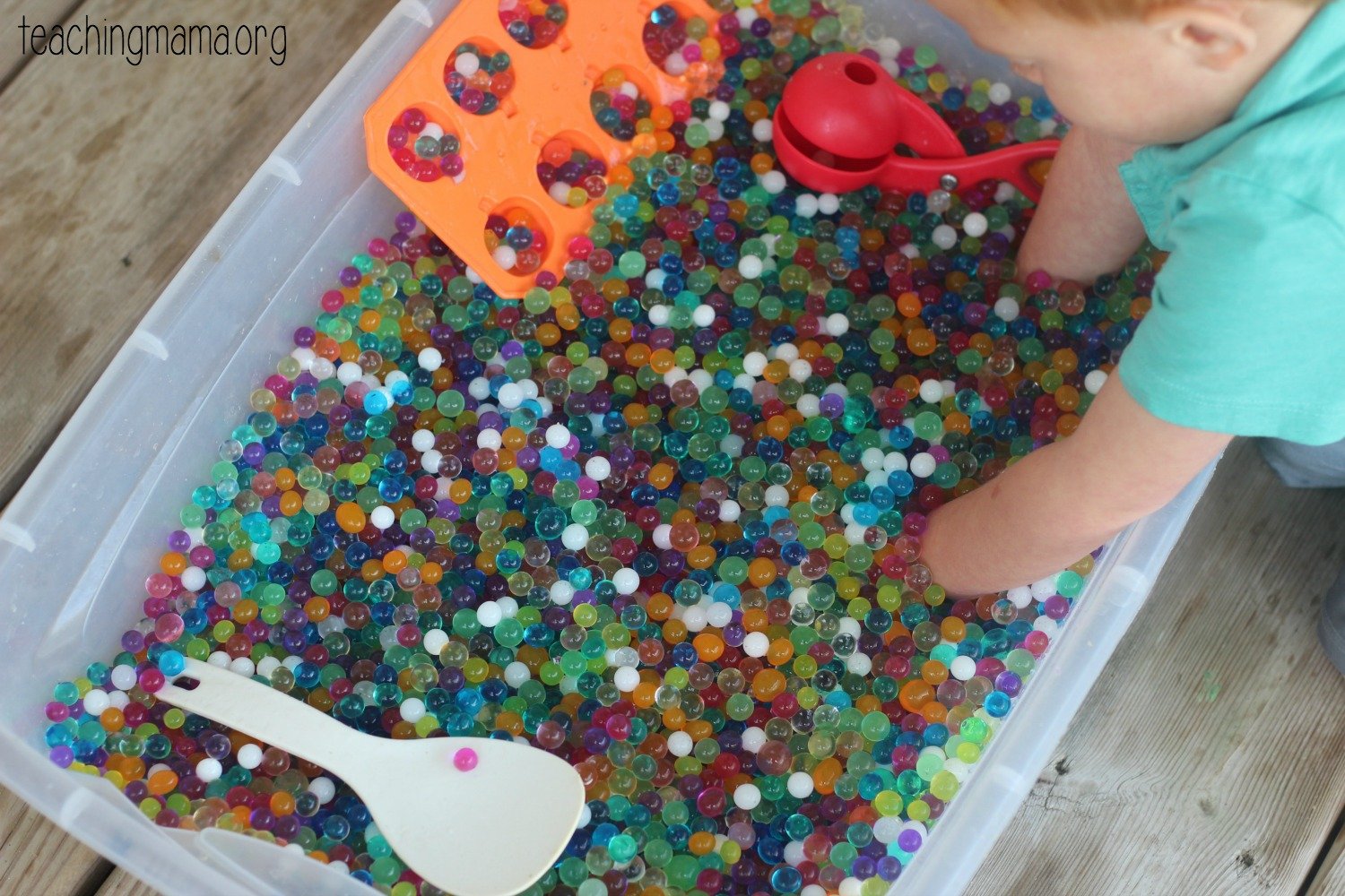 colorful water beads