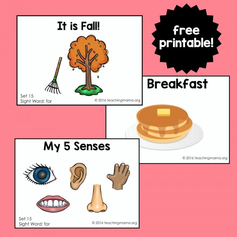 Sight Word Readers for the Word “For”