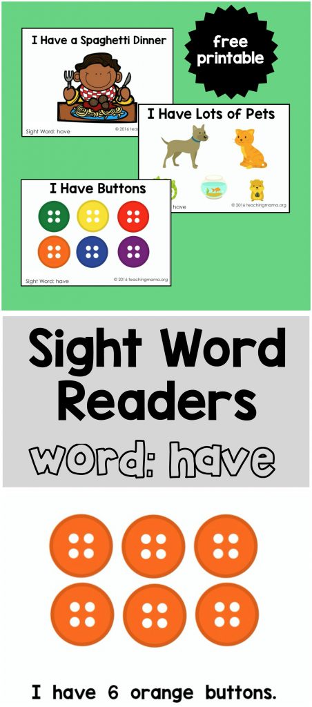 Sight Word Readers for the Word Have