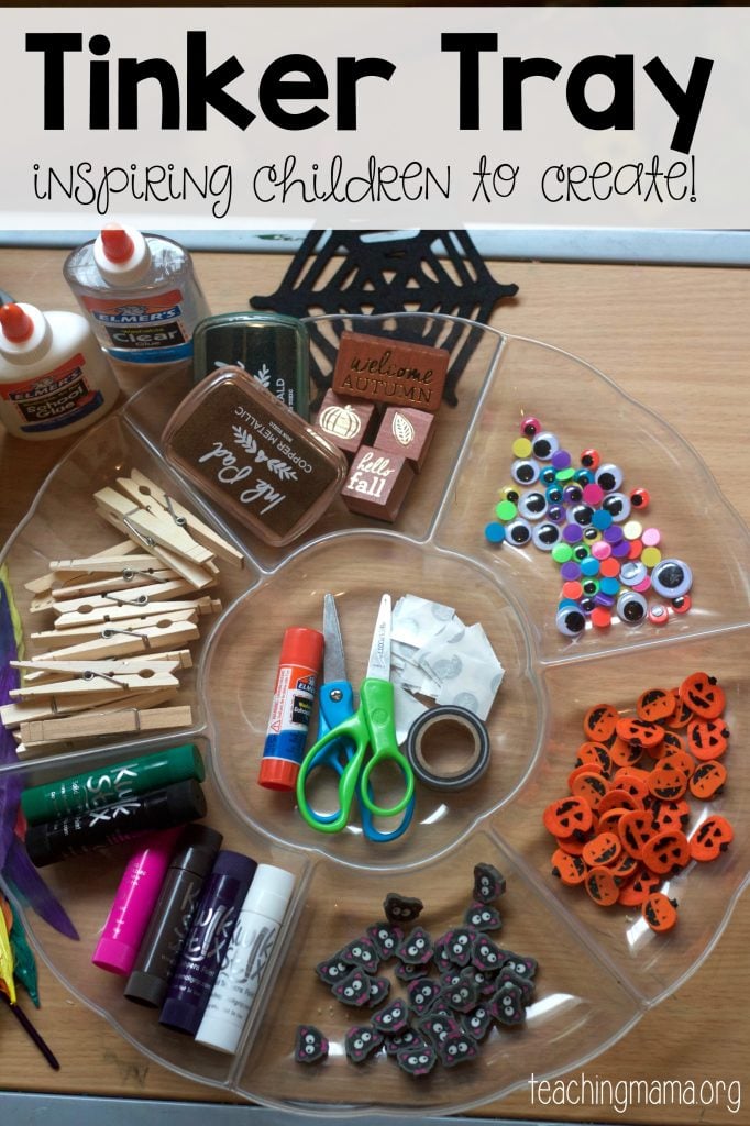 Tinker Tray- great way to inspire children to create!