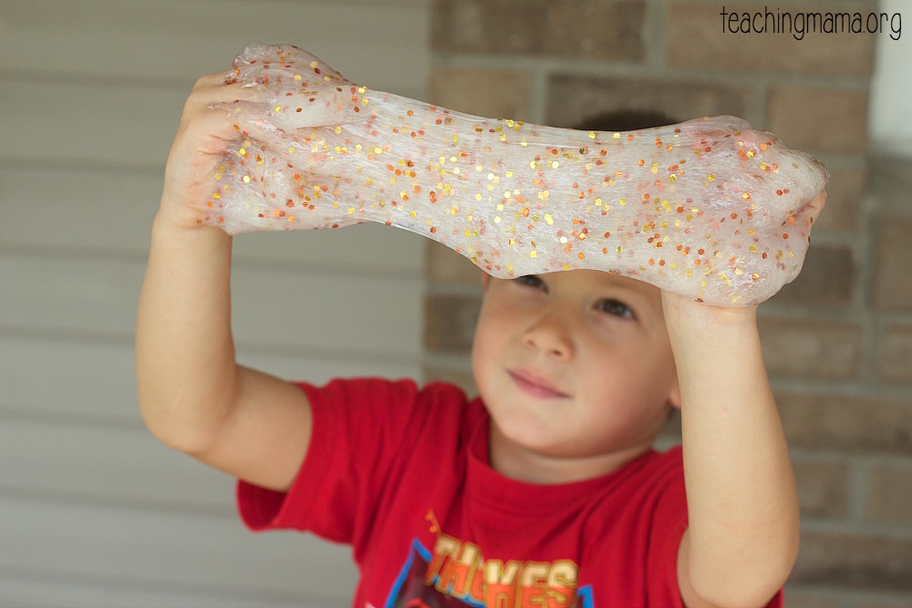 Liquid Starch Slime Recipe Story - Little Bins for Little Hands