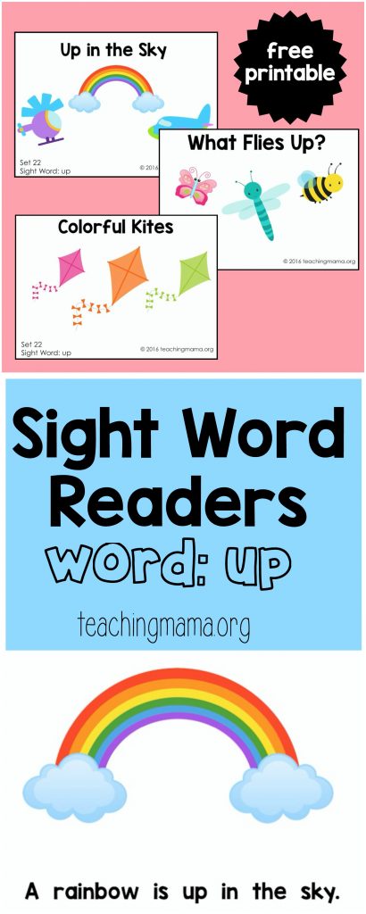 Sight Word Readers for the Word "Up"