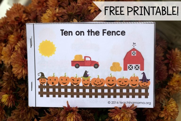 Ten on the Fence Printable Booklet