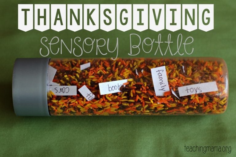 Thanksgiving Sensory Bottle