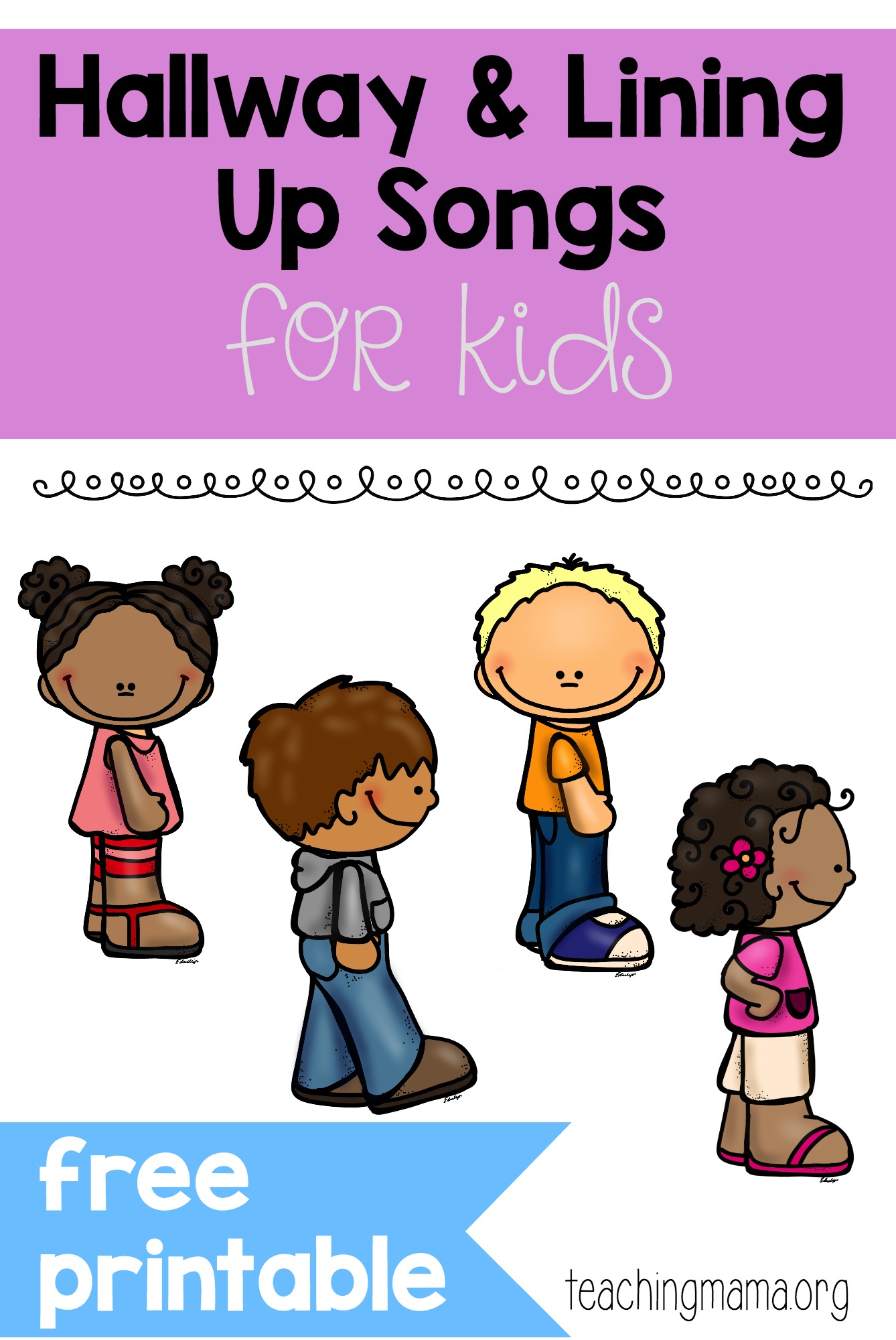 Hallway line up Songs for Kids