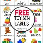 Free Toy Bin Labels