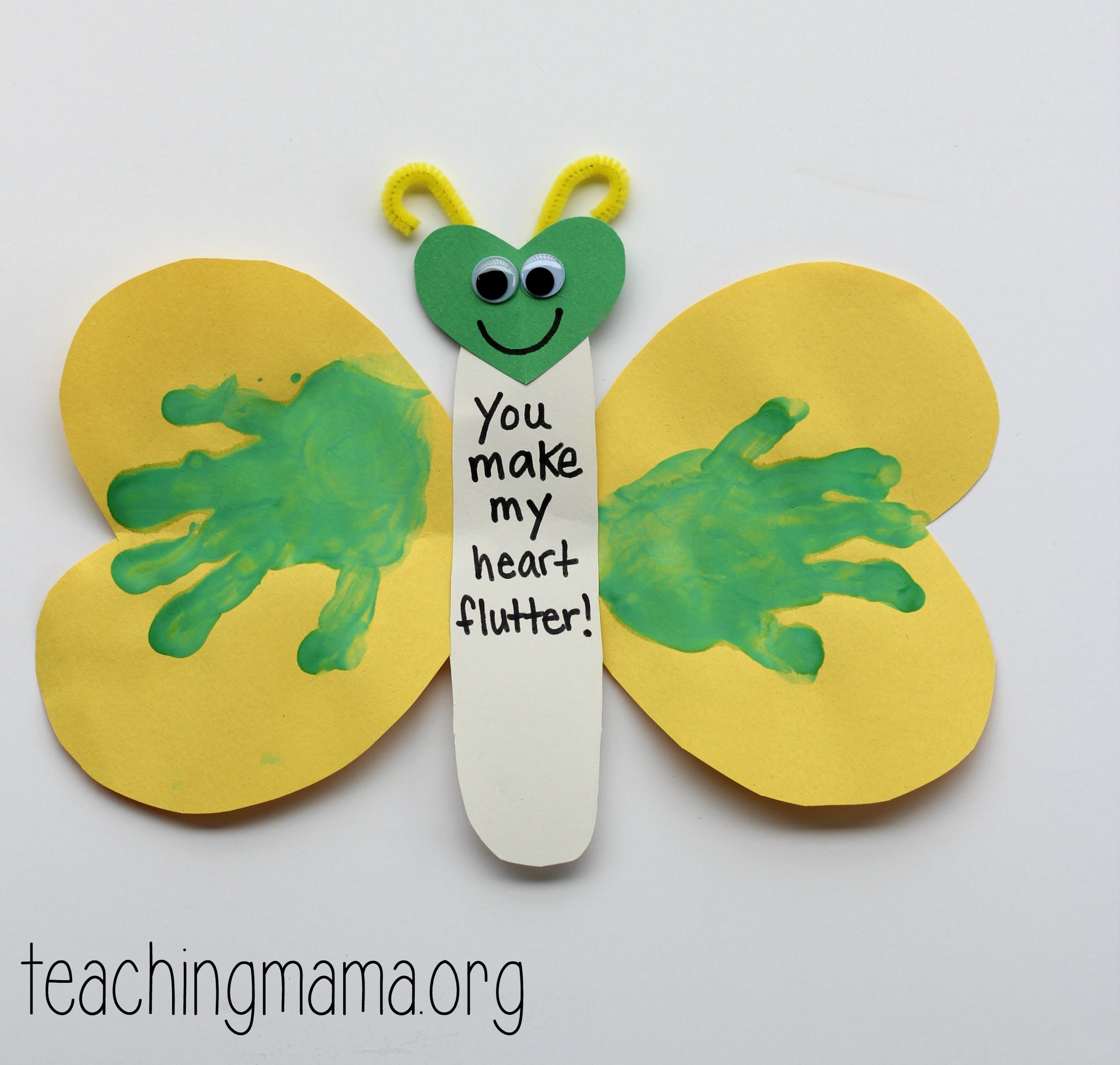 DIY Valentine's Day Butterfly Craft For Kids - The Momma Diaries