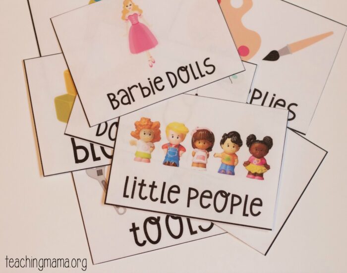 Free Toy Bin Labels