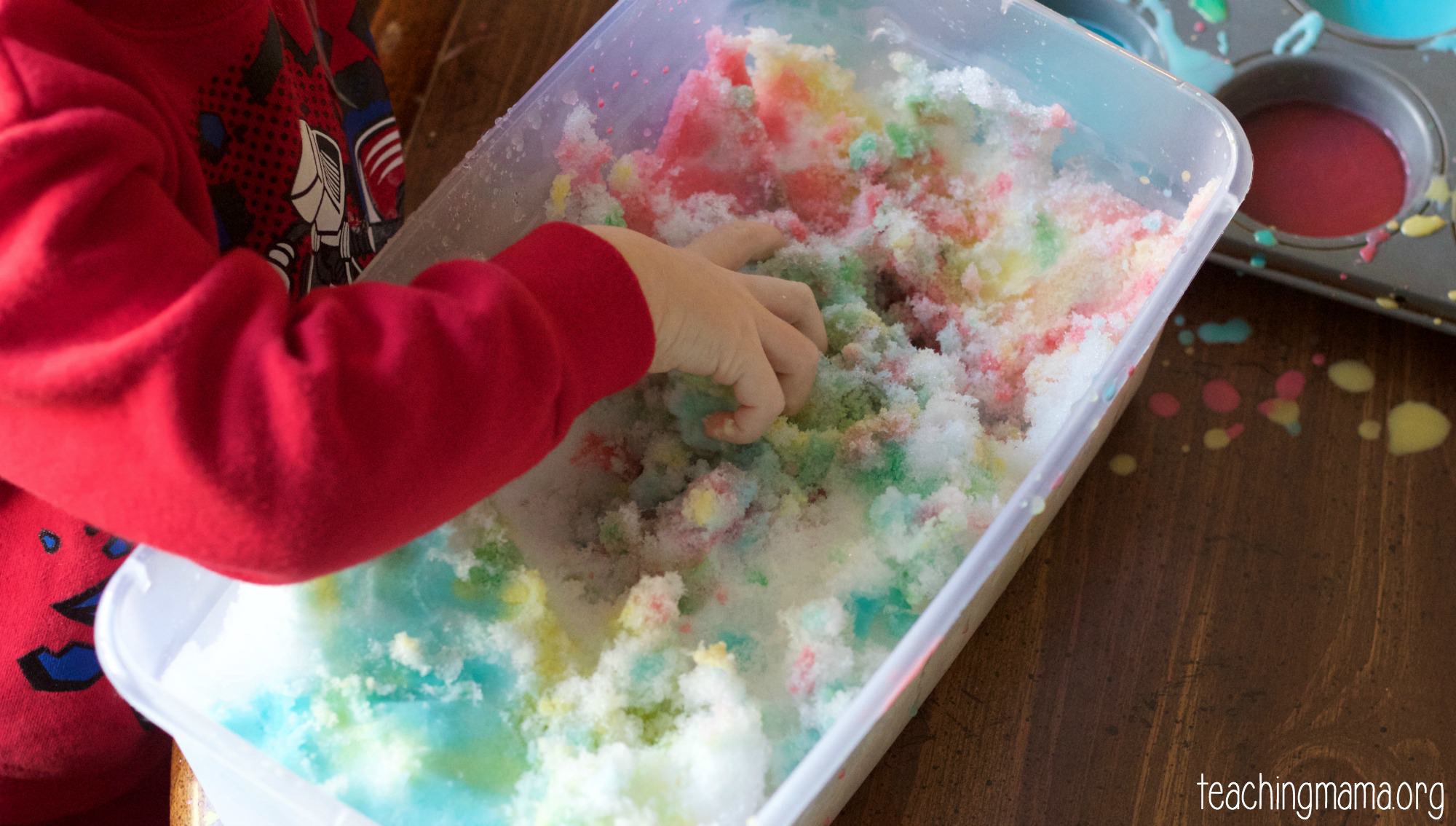 Make your own snow paint