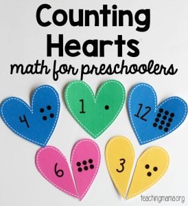 counting math hearts