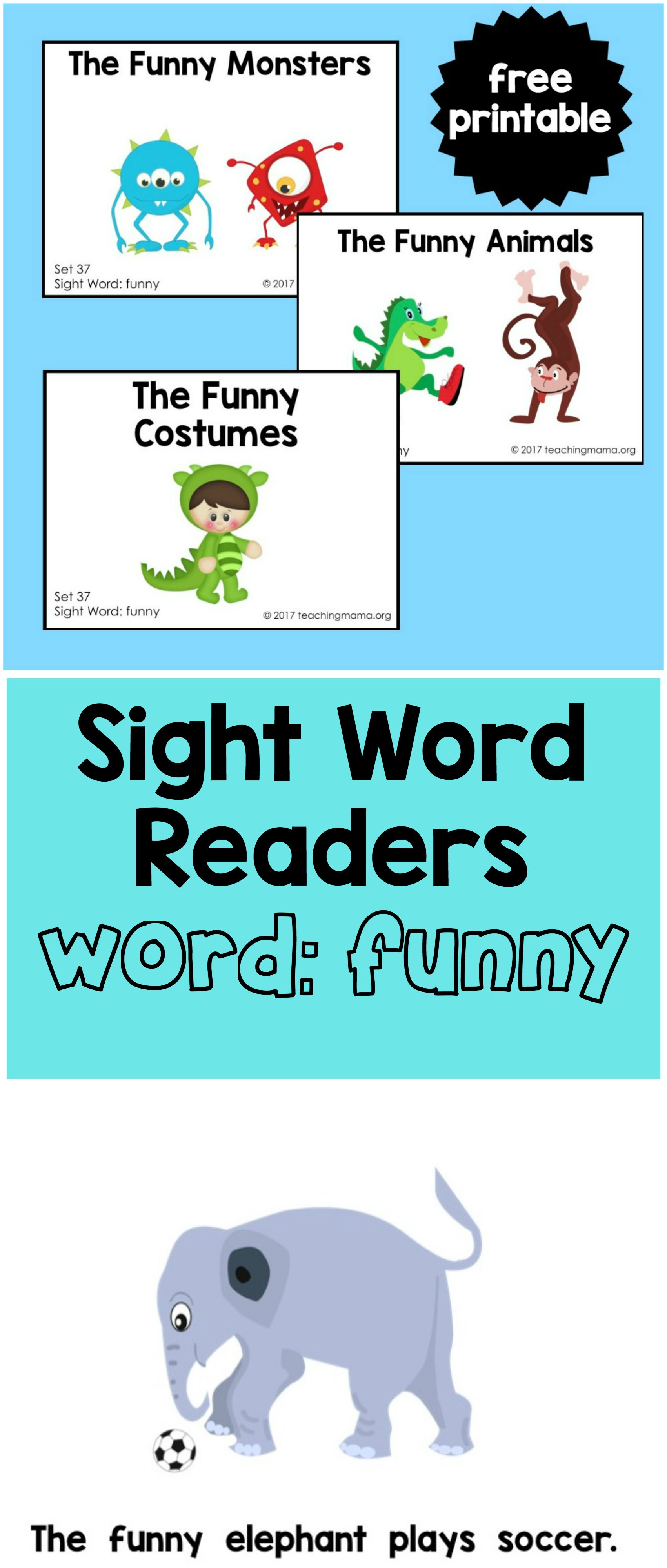 Sight Word Readers For The Word Quot Funny Quot Teaching Mama