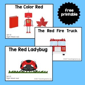 Sight Word Readers - Red