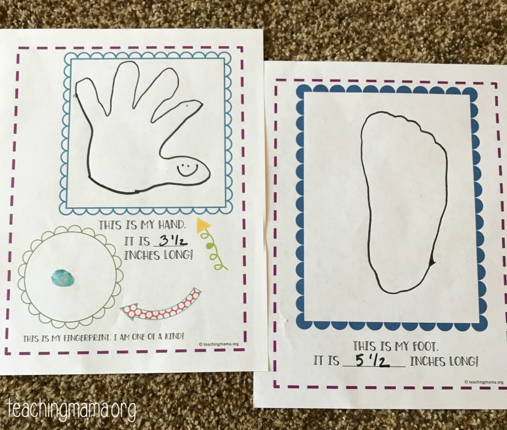 All About Me Printables