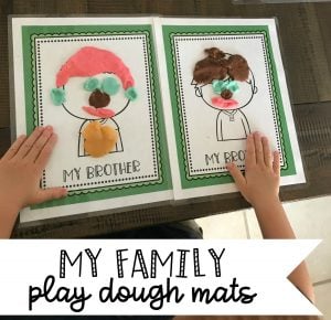 my family play dough mats