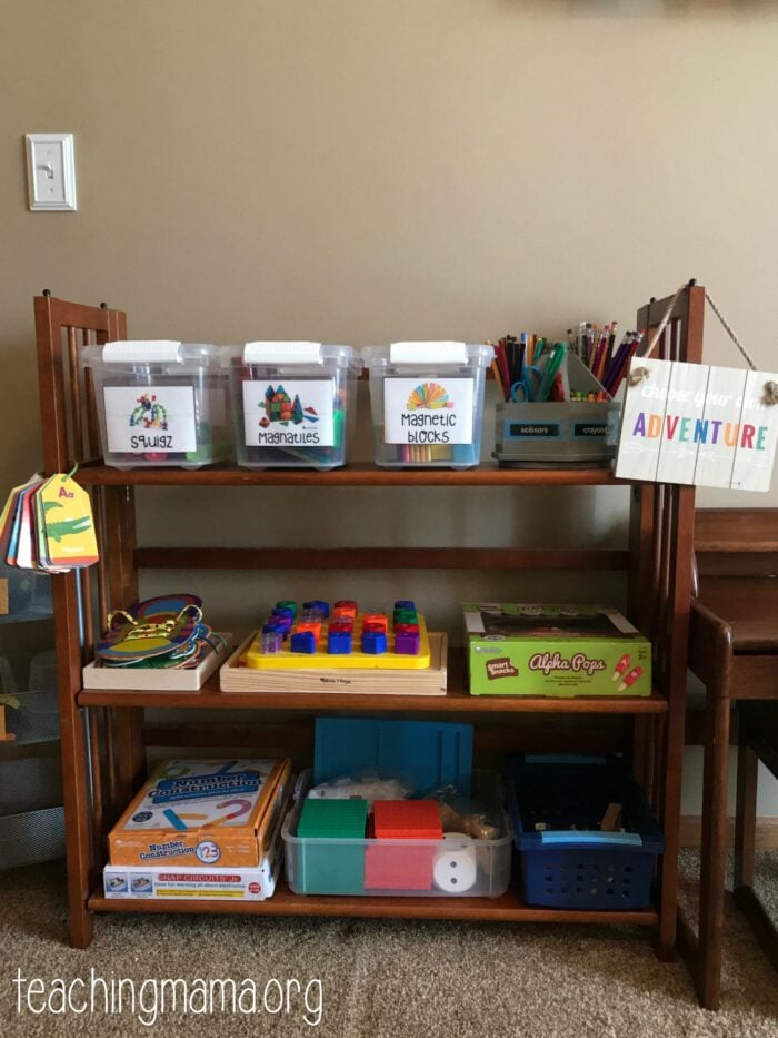 Home Preschool Organization