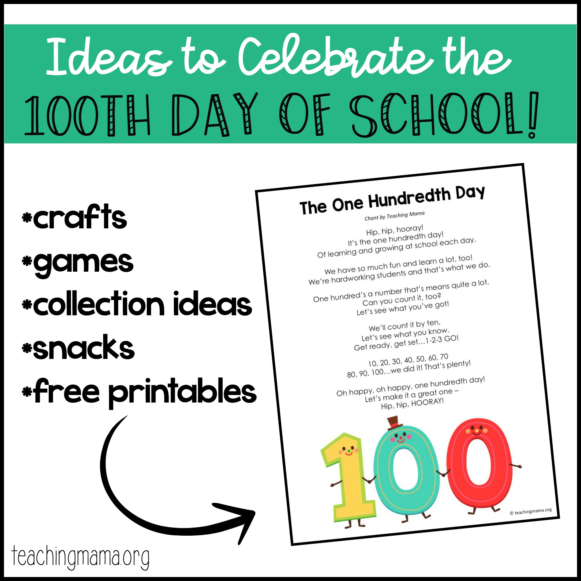 100th Day of School Ideas