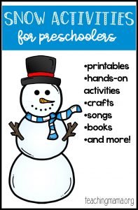 Snow Activities for Preschoolers