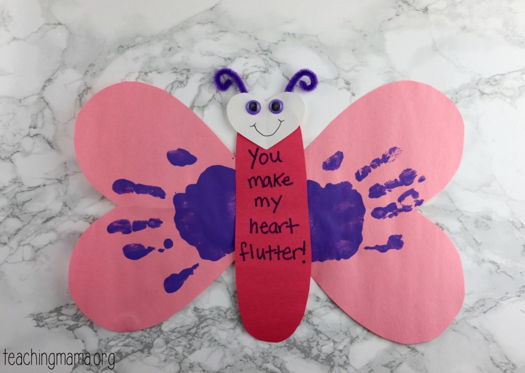 You Make My Heart Flutter Valentine Craft