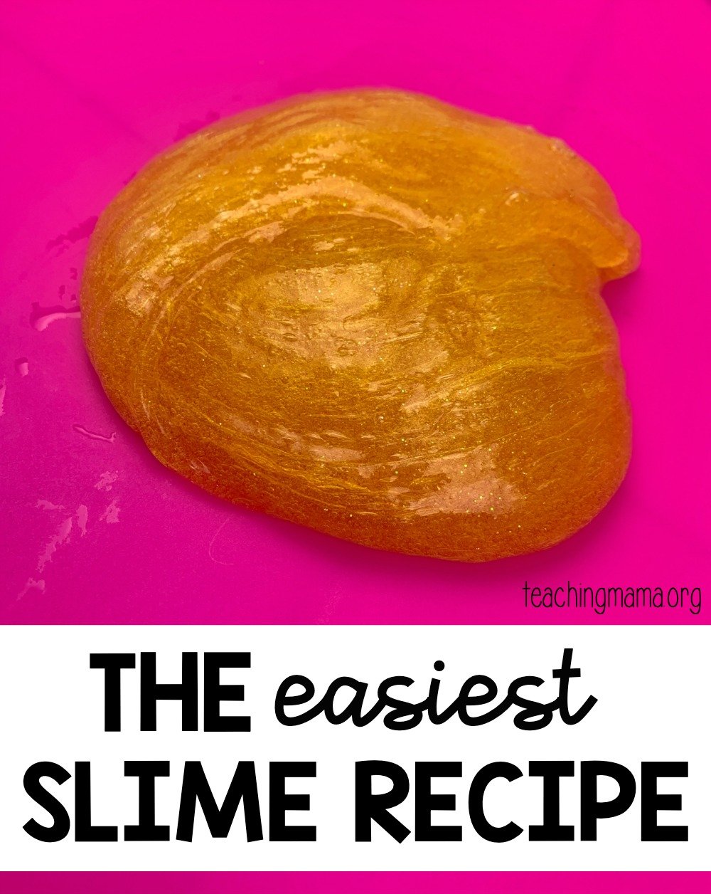 Liquid Starch Slime - The Easiest Slime Recipe! - The Soccer Mom Blog