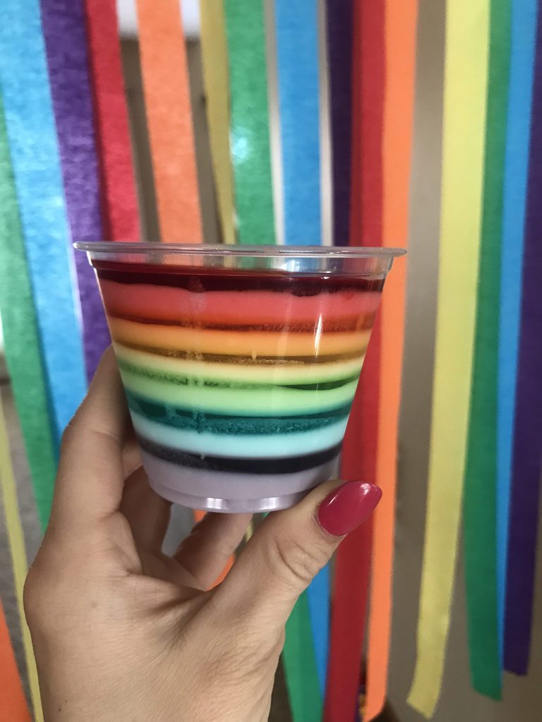 rainbow jello