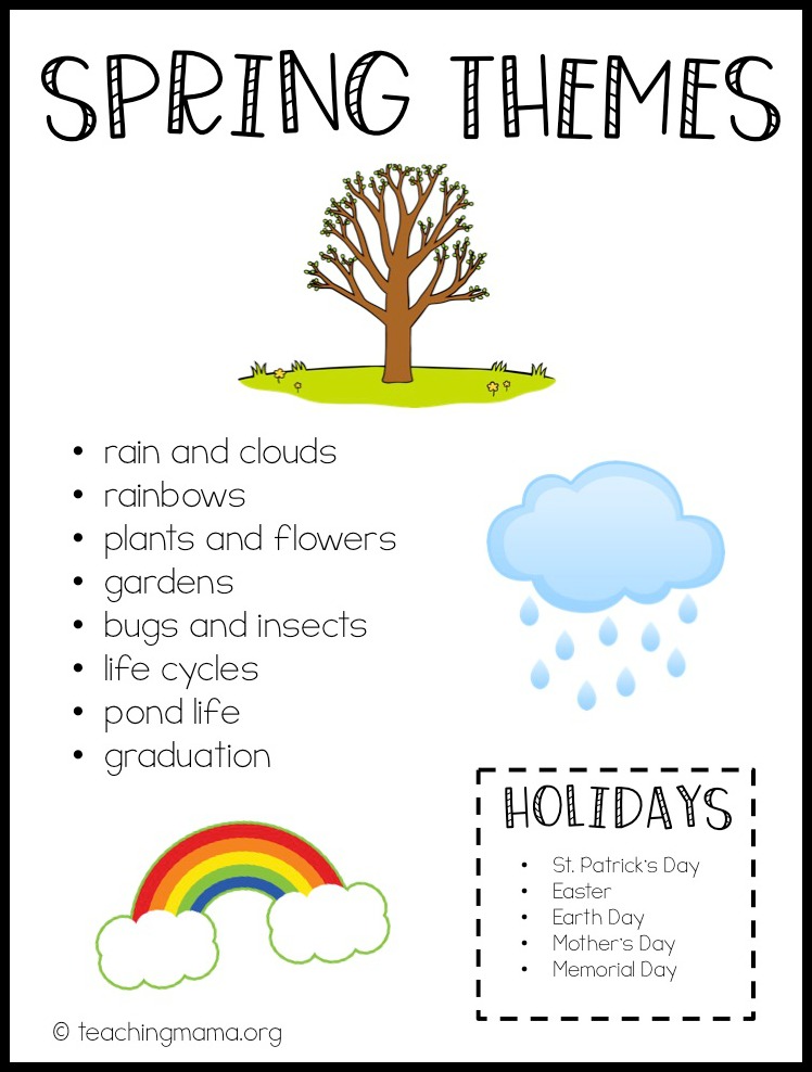 List Of Themes For Toddlers