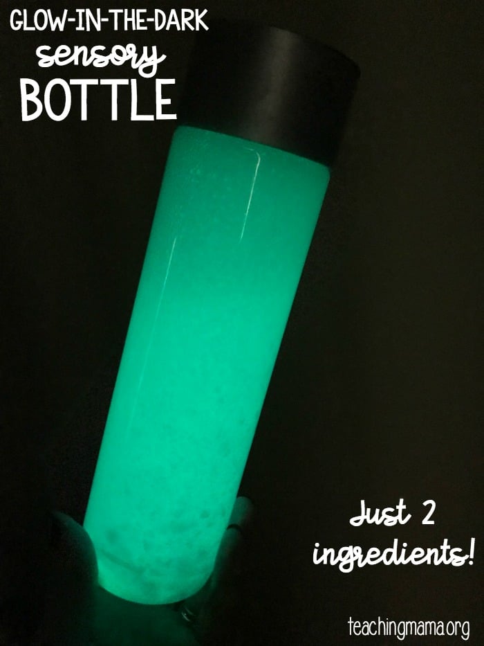 Glow In the Dark Sensory Bottle