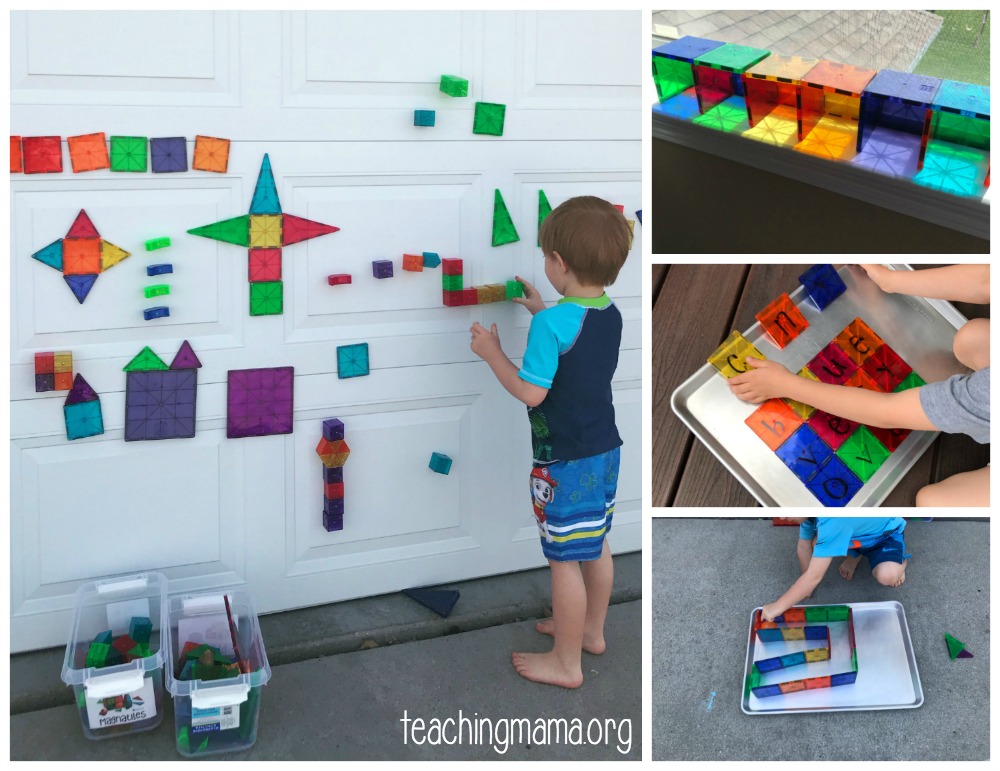 magna tiles table