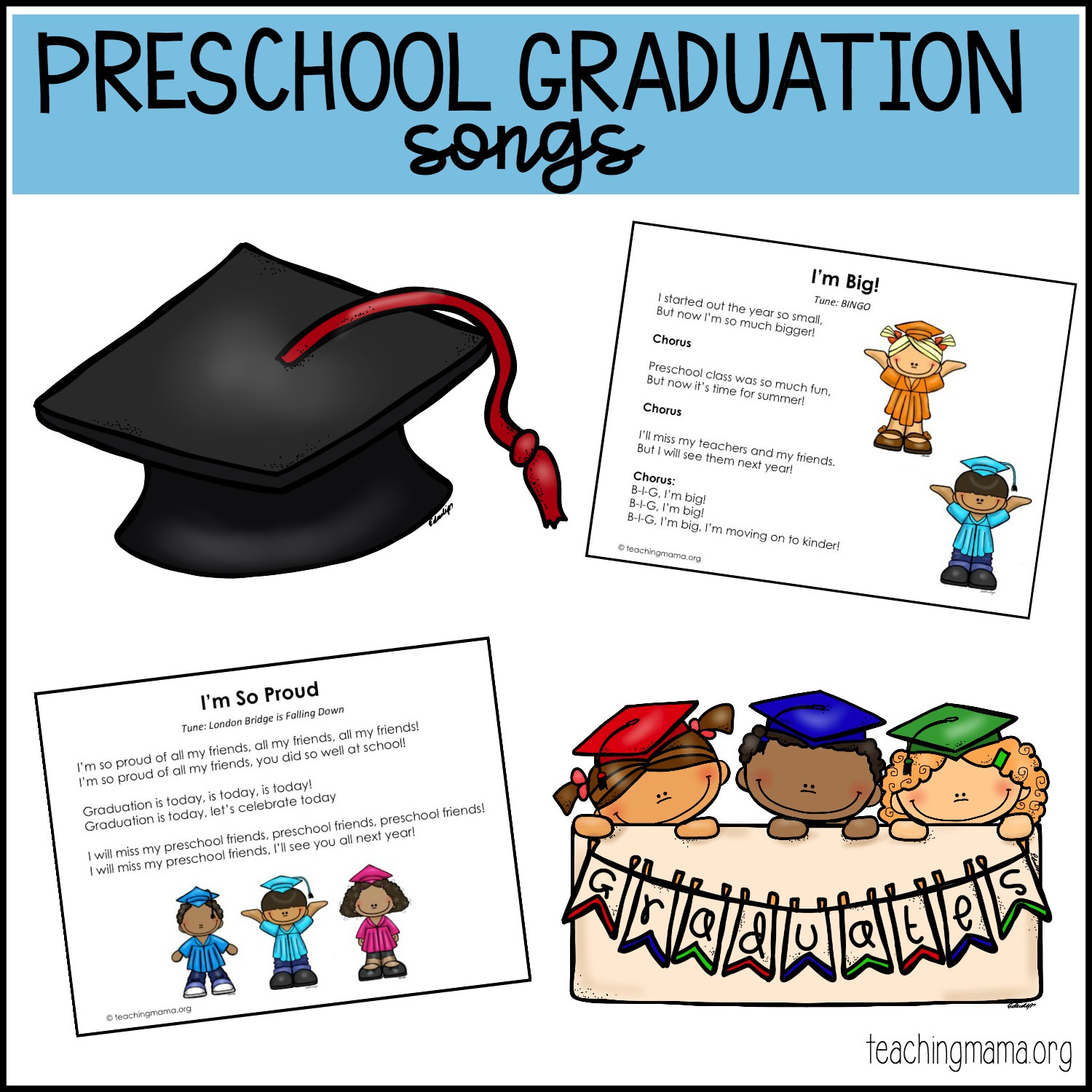 chansons de graduation préscolaire