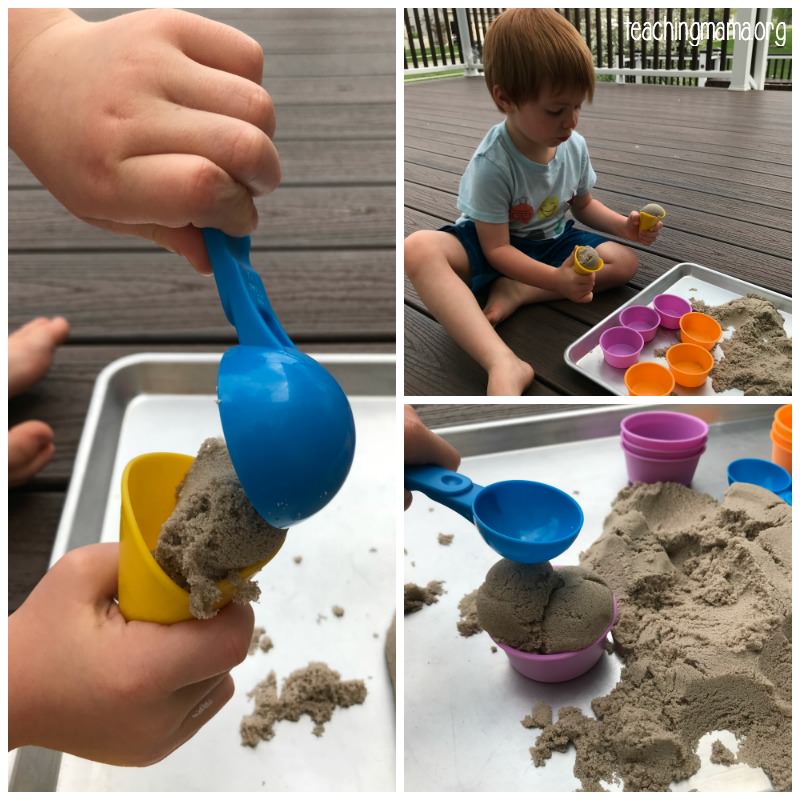 sensory sand in action