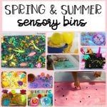 Spring and Summer Sensory Bins