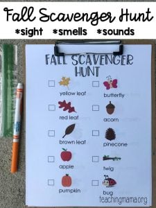 Fall Scavenger Hunt