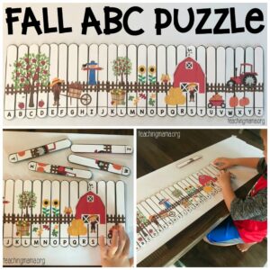 fall alphabet puzzle