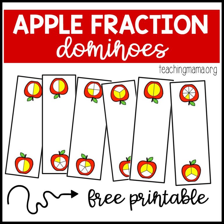 Apple Fraction Dominoes