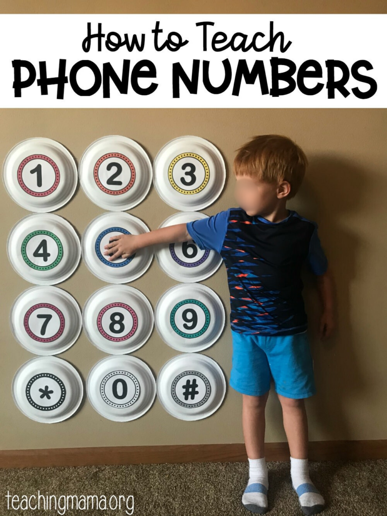how to teach phone numbers