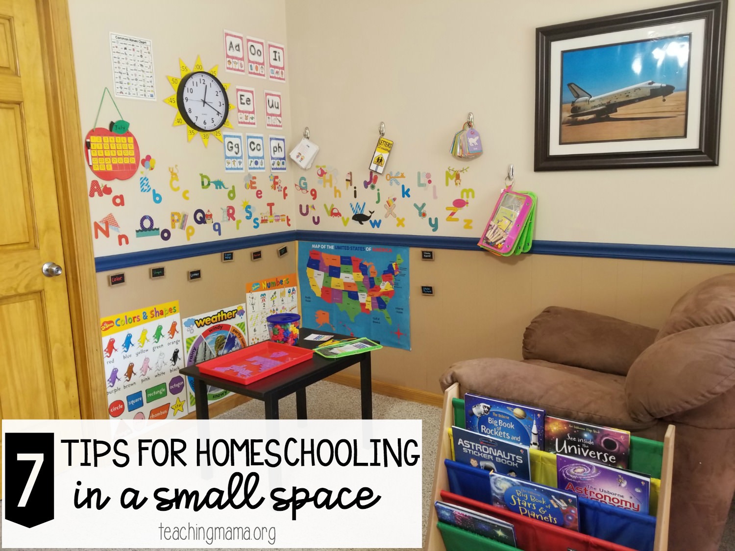 12 Tips for Homeschooling in a Small Space