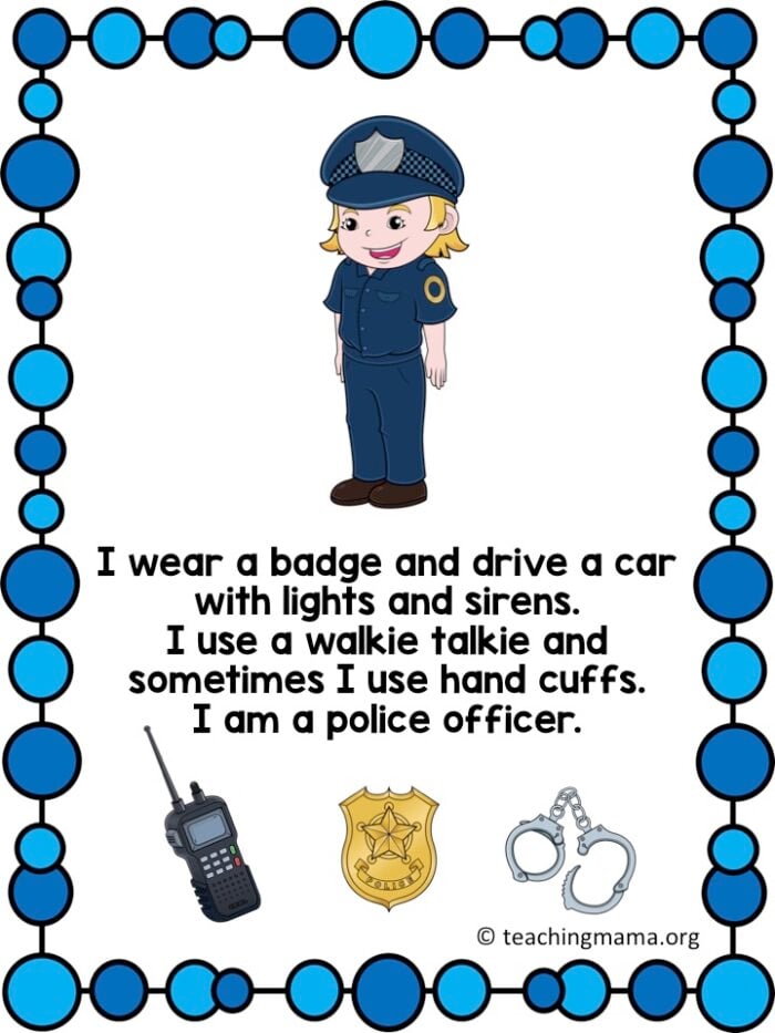 Community Helpers Printable Posters Teaching Mama