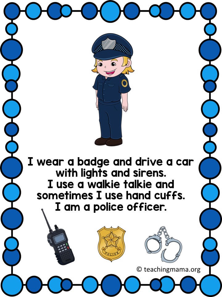 community helpers pictures printables