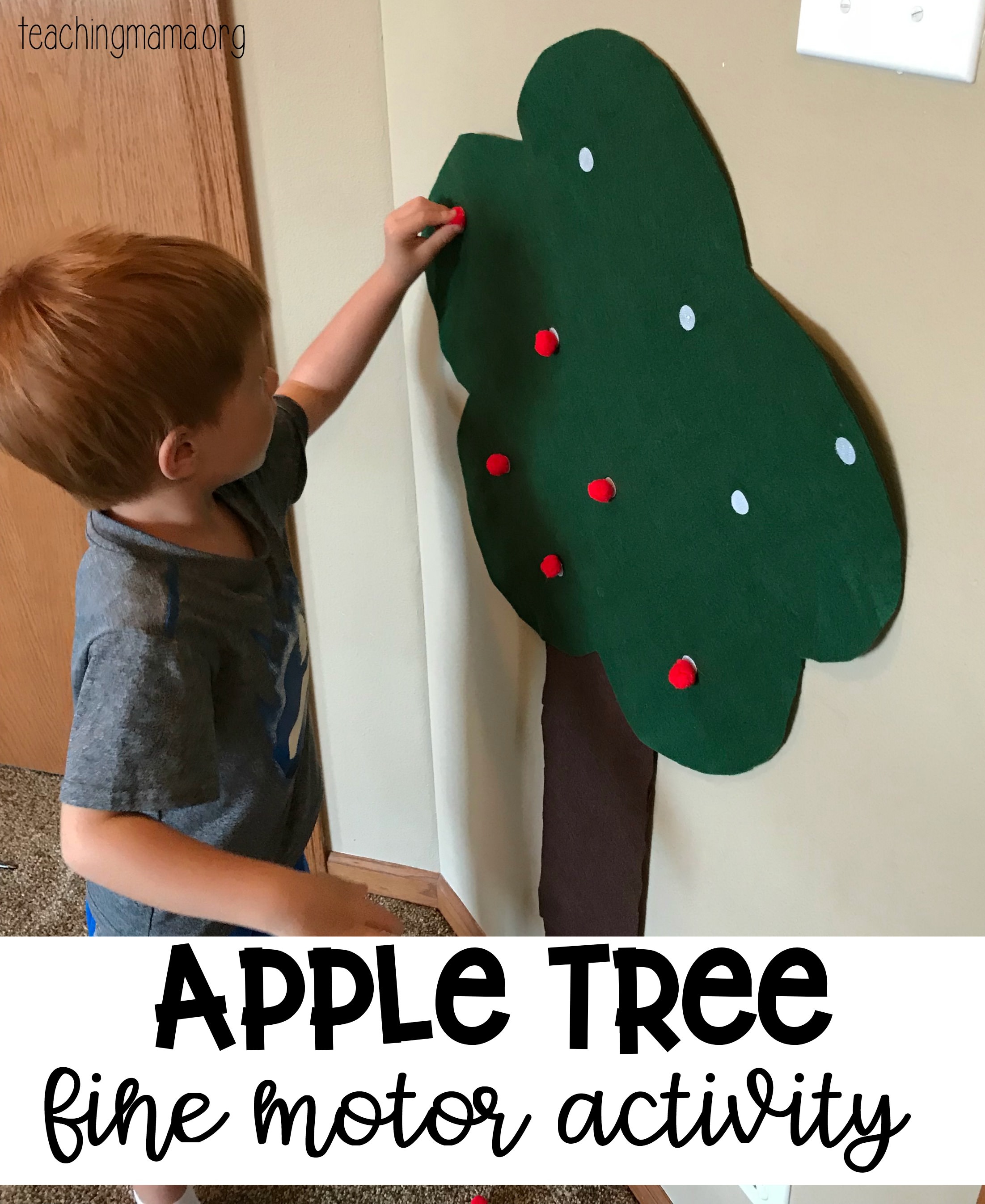 Apple Craft That Works on Fine Motor Skills