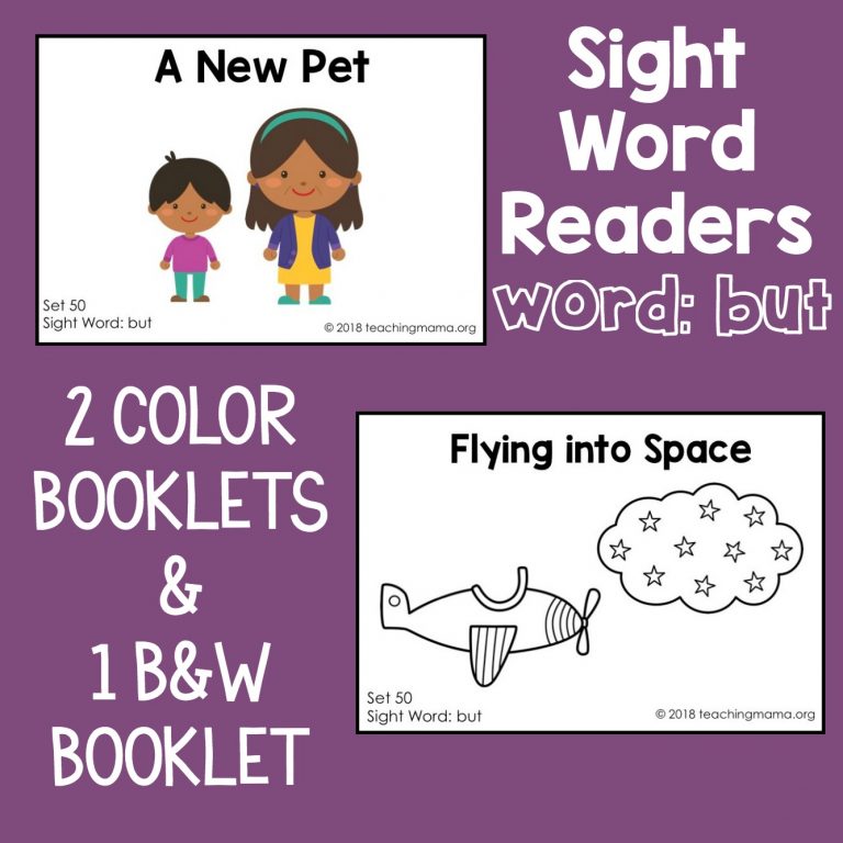 Sight Word Readers for the Word “But”